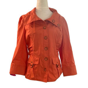 Renuar Salmon Orange Lightweight Jacket size 4